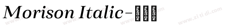 Morison Italic字体转换